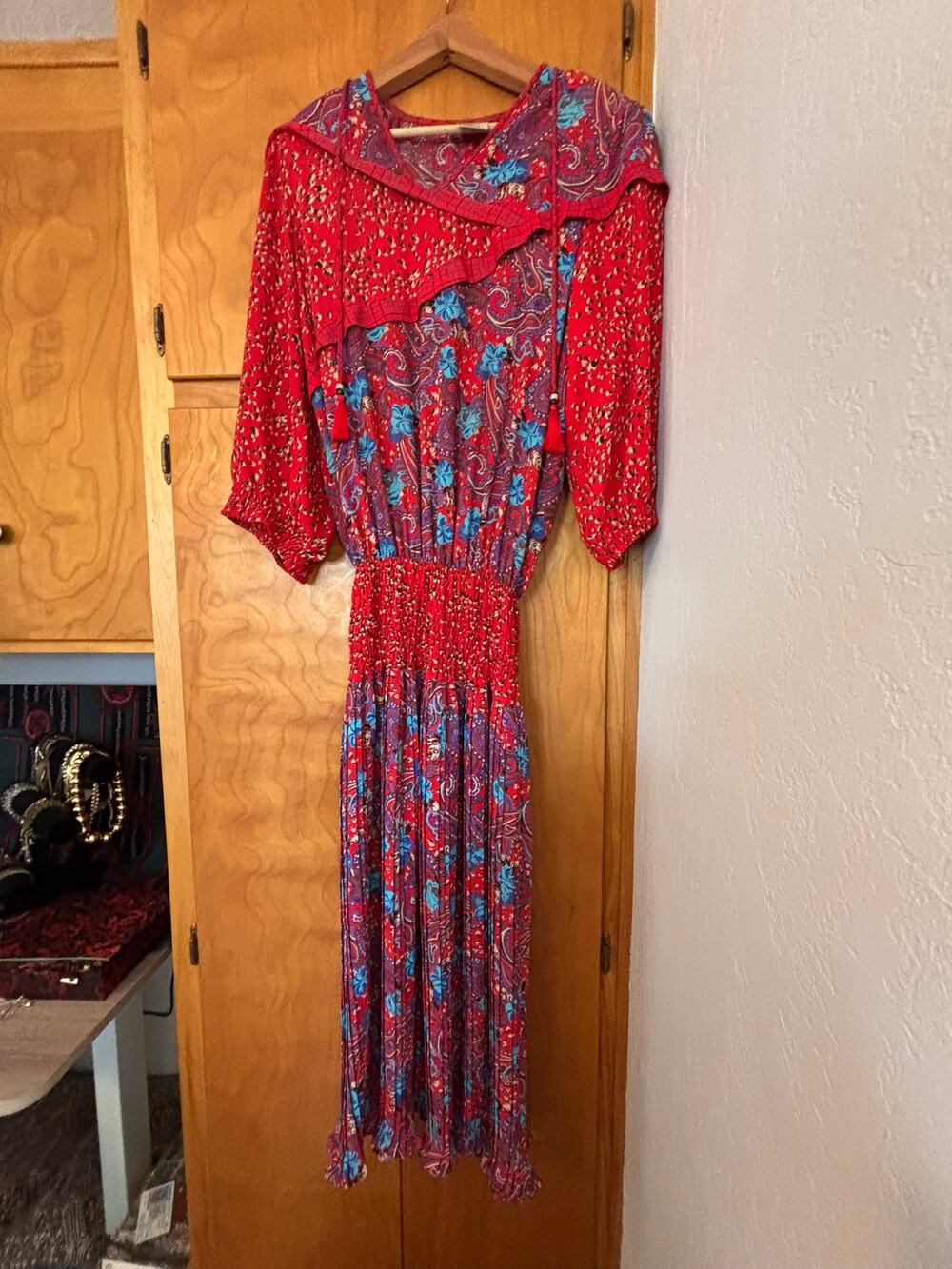 Diane Freis Original Vintage Floral & Paisley Dress